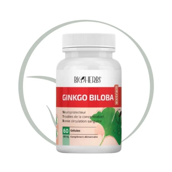 BIOHERBS GINKGO BILOBA 60 GÉLULES