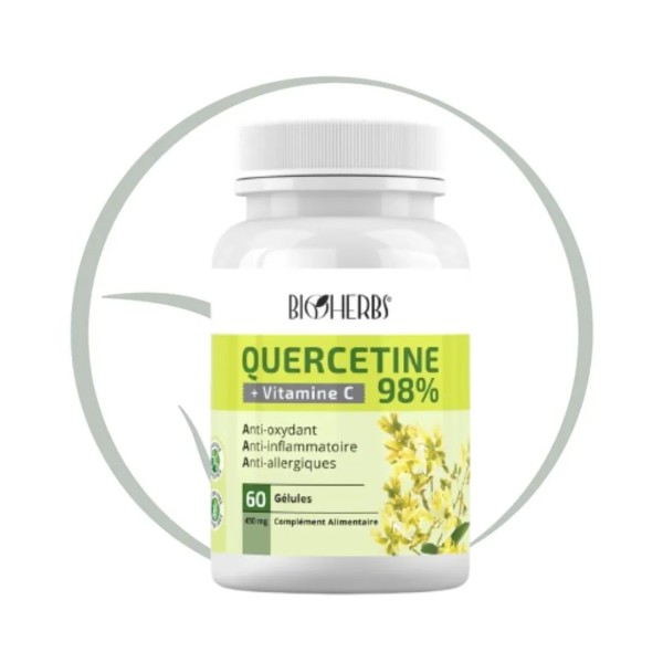 BIOHERBS QUERCÉTINE PLUS 60 GÉLULES