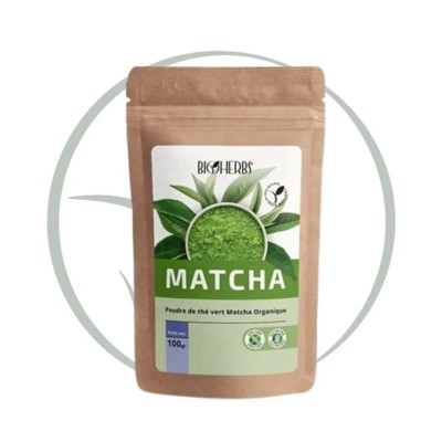 BIOHERBS MATCHA THÉ VERT JAPONAIS POUDRE 100G