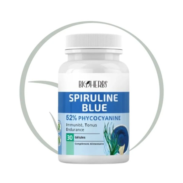 BIOHERBS SPIRULINE BLEUE 30 GÉLULES