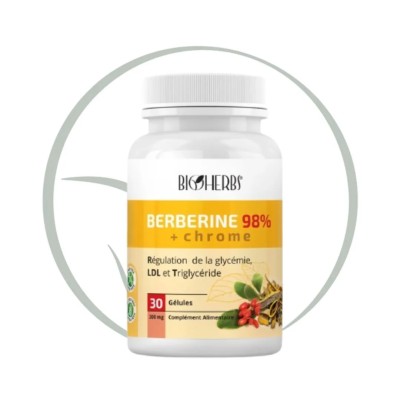 BIOHERBS BERBERINE 98% + CHROME 30 GÉLULES