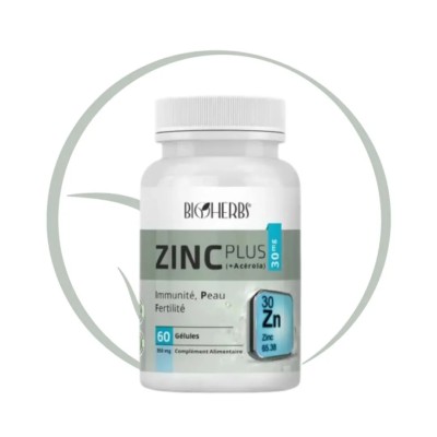 BIOHERBS ZINC PLUS + ACÉROLA 60 GÉLULES