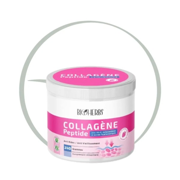 BIOHERBS COLLAGÈNE PEPTIDES POUDRE 240G