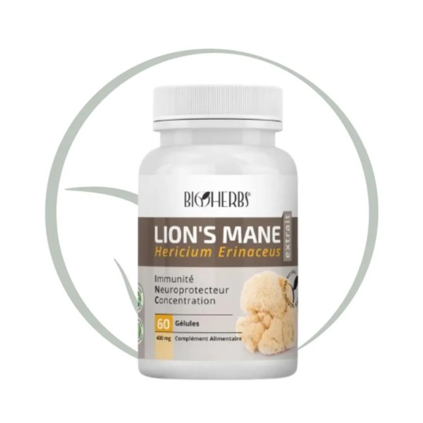 BIOHERBS LION’S MANE 60 GÉLULES