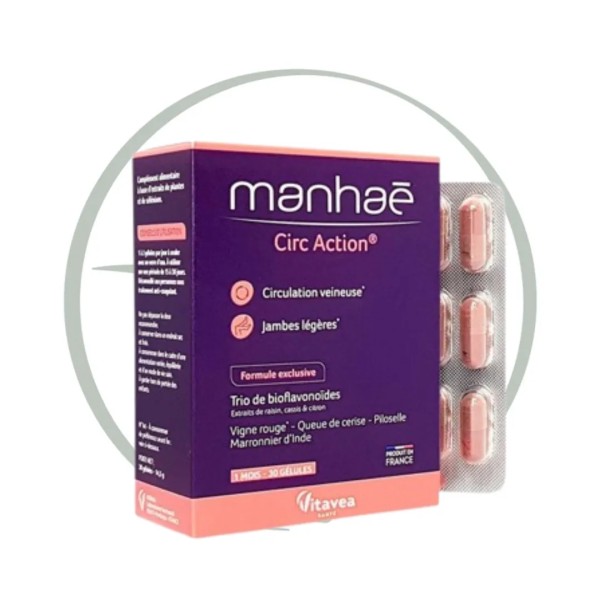 VITAVEA MANHAÉ CIRC ACTION 30 GÉLULES