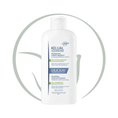 DUCRAY KELUAL SQUANORM SHAMPOOING PELLICULES GRASSES 200ML