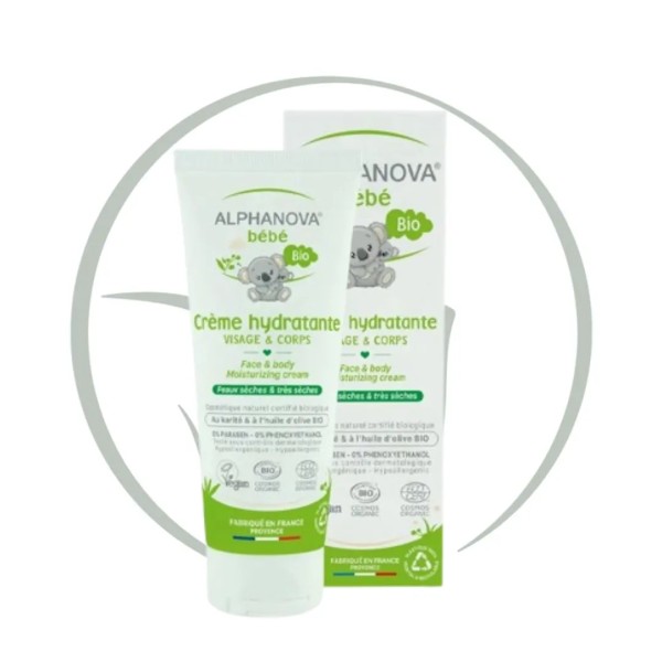 ALPHANOVA BEBE BIO CREME HYDRATANTE VISAGE ET CORPS 75ML