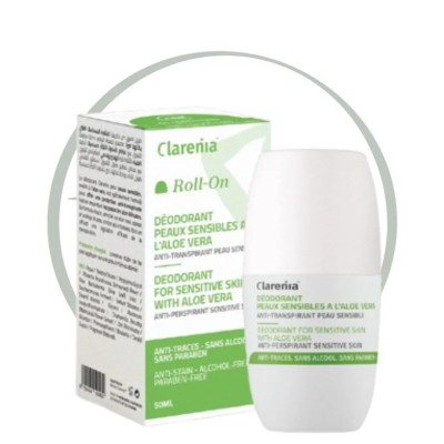 CLARENIA DEODORANT PEAUX SENSIBLES ALOE VERA 50ML