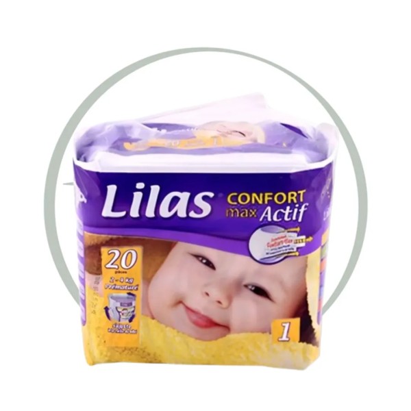 LILAS CONFORT MAX ACTIF COUCHE BB 2-4 KG 20 PIECES