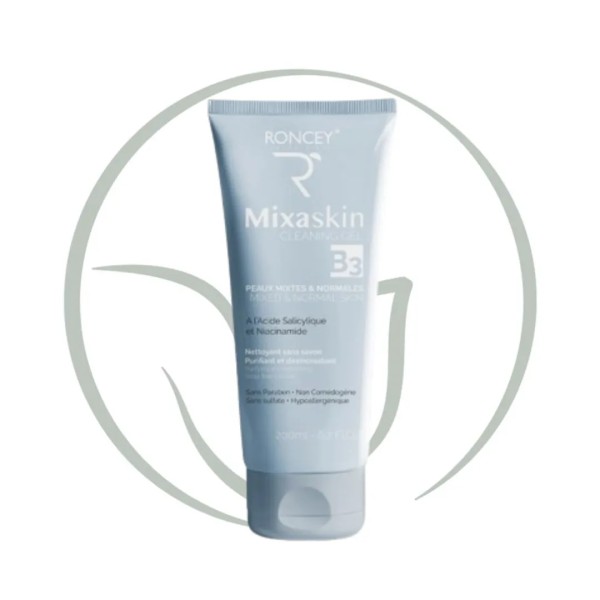 RONCEY MIXASKIN GEL NETTOYANT PEAUX NORMALES A MIXTES 200ML