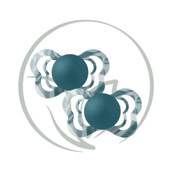 BIBS 02 SUCETTES COUTURE PACIFIER TAILLE 1 0M