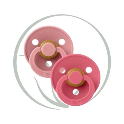 BIBS 2 SUCETTES PACIFIER DUSTY PINK