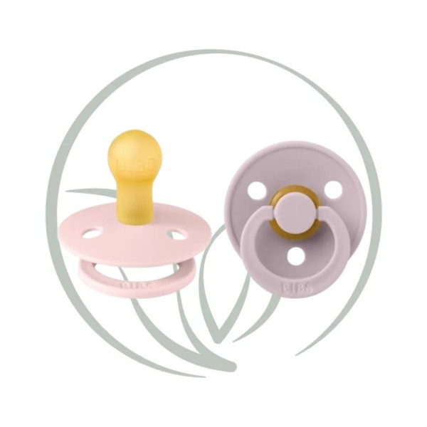 BIBS 2 SUCETTES PACIFIER BLOSSOM DUSKY LILAC