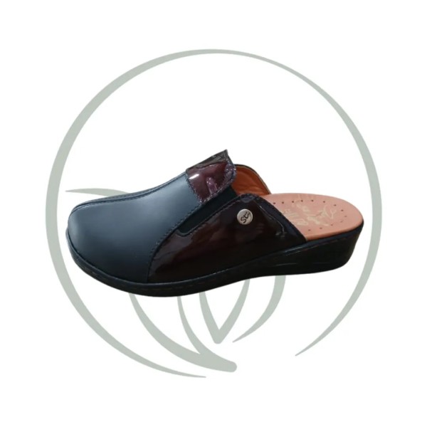 STI LIGHT EV010 SABOT FEMME NOIR BORDEAUX