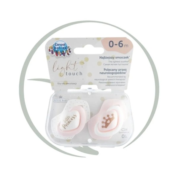 CANPOL BABIES 2 SUCETTES UNIVERSELLES ROYAL BABY 0-18M