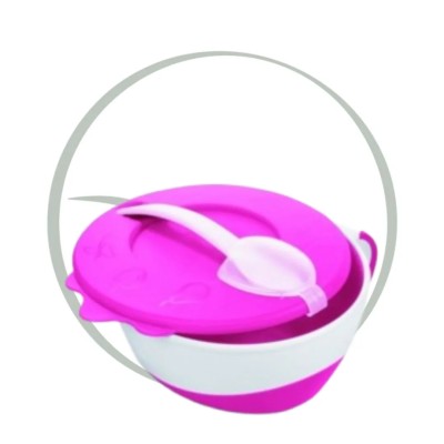 CANPOL BABIES BOL 350ML AVEC COUCIE ET CUILLER AVEC COUVERCLE 31/406