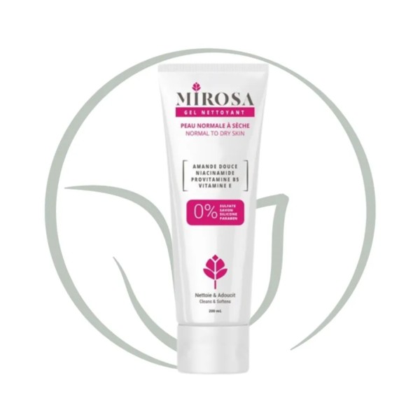 MIROSA GEL NETTOYANT PEAU NORMALE À SÈCHE 200ML