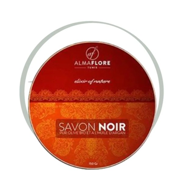 ALMAFLORE SAVON NOIR À L'HUILE D'ARGAN 150 GR