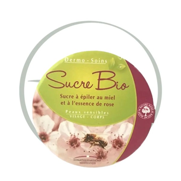 DERMO SOINS SUCRE BIO A EPILER AU MIEL ET A L'ESSENCE DE ROSE 250GR