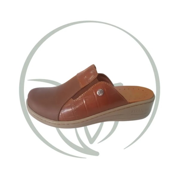 STI LIGHT SABOT ORTHOPEDIQUE FEMME EV010 CARAMEL VERNIS