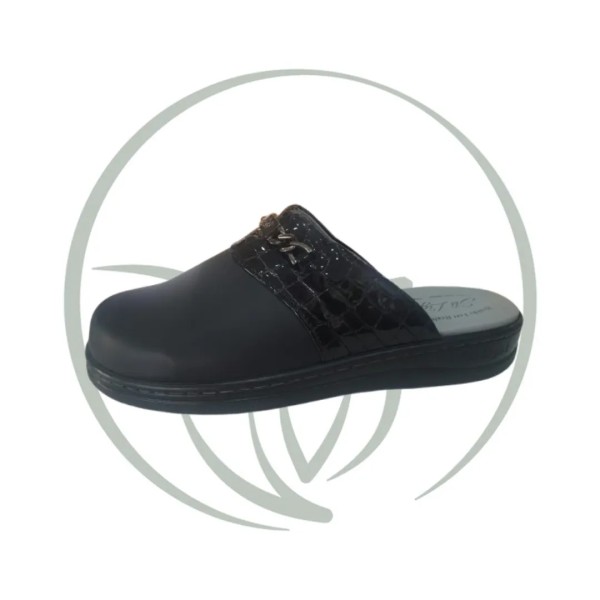 STI LIGHT SABOT ORTHOPEDIQUE FEMME NOIR BRILLANT AP019