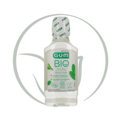 GUM BIO BAIN DE BOUCHE MENTHE FRAICHE AVEC ALOE VERA 300ML