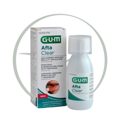 GUM AFTA CLEAR BAIN DE BOUCHE 120ML