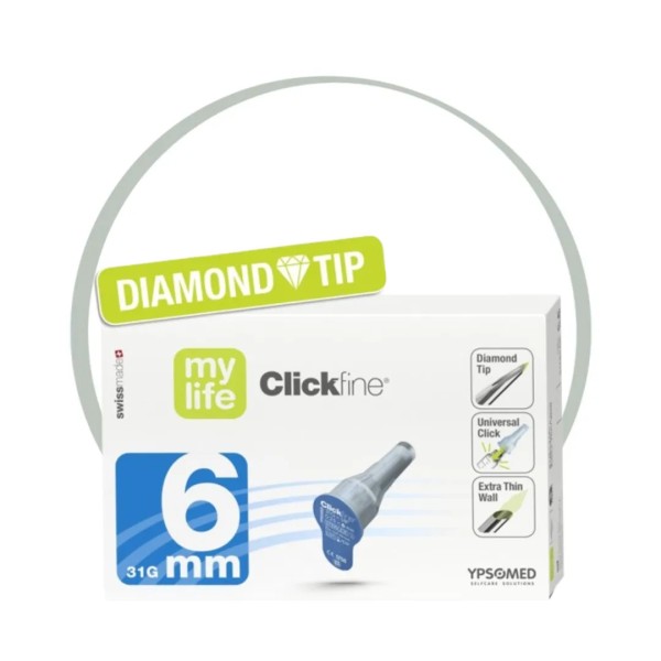 MYLIFE CLICK FINE AIGUILLES STYLOS A INSULINE 6 MM X100