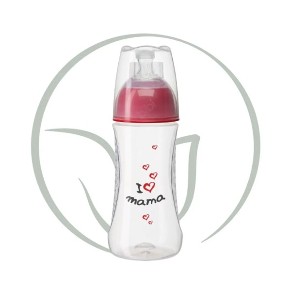 BIBI BIBERON EN SILICONE NATUREL 260ML