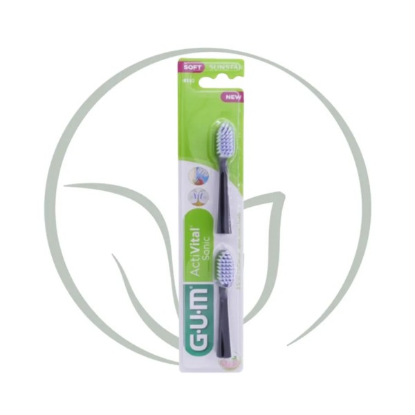 GUM ACTIVITAL SONIC SOFT BROSSETTES 4110 X2