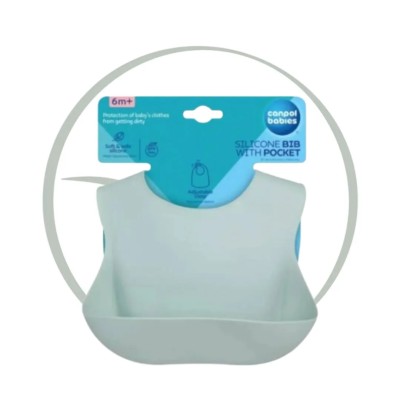 CANPOL BABIES BAVOIR SILICONE AVEC POCHE 51/030