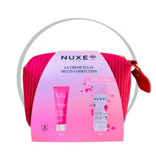 NUXE PRODIGIEUSE BOOST GEL CREME ECLAT 40ML + VERY ROSE EAU MICELLAIRE 50ML + TROUSSE OFFERTES - POUR PEAUX NORMALES A MIXTES