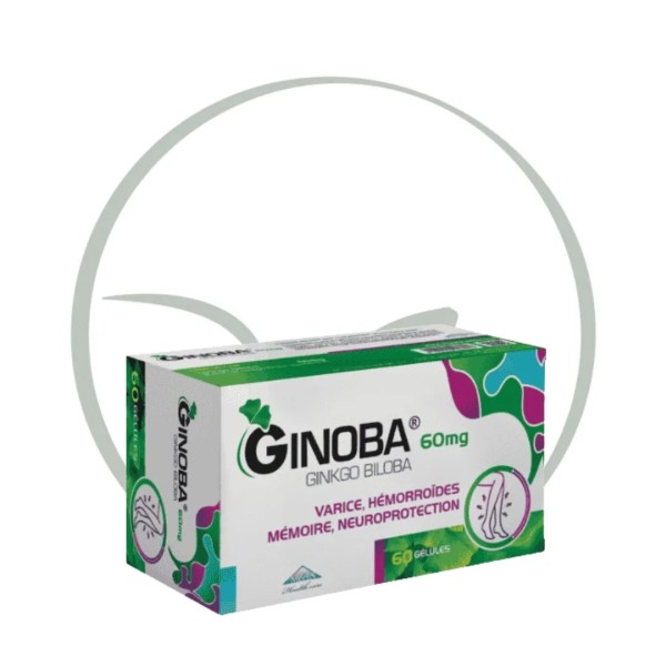 GINOBA GINKGO BILOBA 60MG 60 CAPSULES