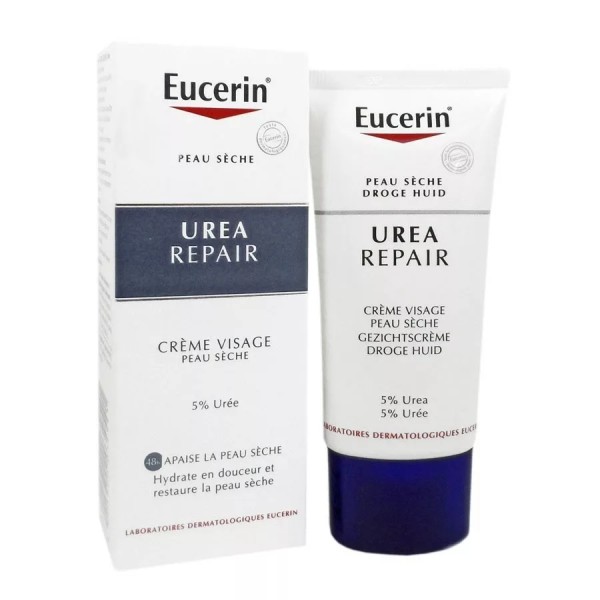 EUCERIN UREAREPAIR CREME VISAGE 5% d'UREE 50ML