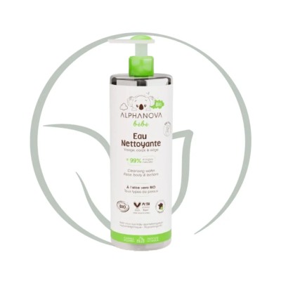 ALPHANOVA EAU NETTOYANTE BEBE BIO 400ML