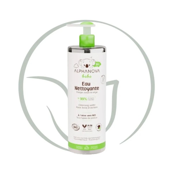 ALPHANOVA EAU NETTOYANTE BEBE BIO 400ML