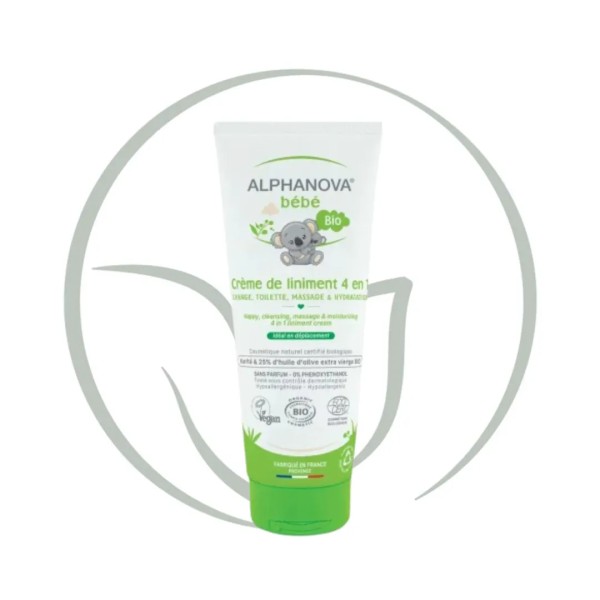 ALPHANOVA BEBE BIO CREME DE LINIMENT 4EN1 200ML