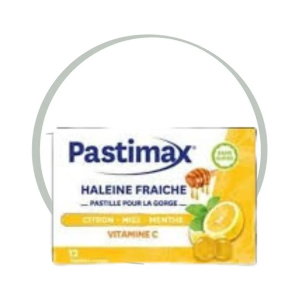 PASTIMAX CITRON MIEL MENTHE 12 PASTILLES