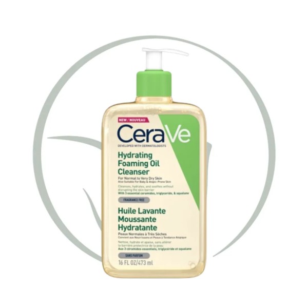 CERAVE HUILE LAVANTE MOUSSANTE HYDRATANTE 473 ML