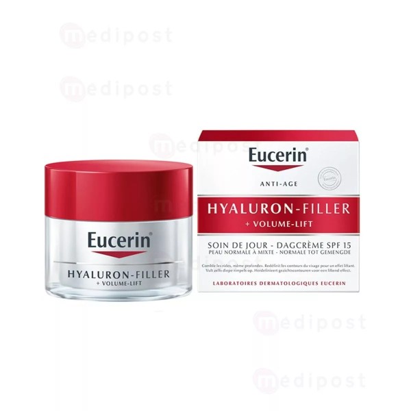 EUCERIN HYALURON-FILLER + VOLUME-LIFT SOIN DE JOUR PEAUX NORMALES A MIXTES
