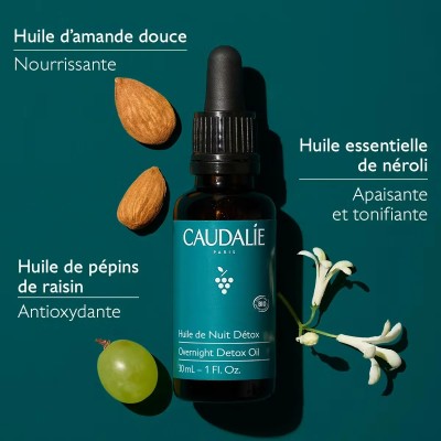 CAUDALIE VINOCLEAN HUILE DE NUIT DETOX BIO 30ML