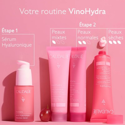 CAUDALIE VINOHYDRA CREME SORBET HYDRATANTE A L'ACIDE HYALURONIQUE ET CAMOMILLE 60ML