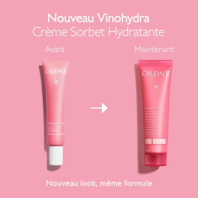 CAUDALIE VINOHYDRA CREME SORBET HYDRATANTE A L'ACIDE HYALURONIQUE ET CAMOMILLE 60ML