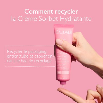 CAUDALIE VINOHYDRA CREME SORBET HYDRATANTE A L'ACIDE HYALURONIQUE ET CAMOMILLE 60ML