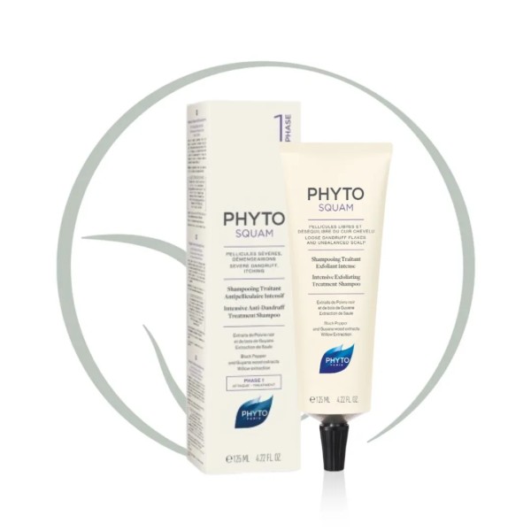 PHYTO PHYTOSQUAM INTENSE SHAMPOING ANTI PELLICULAIRE 125ML