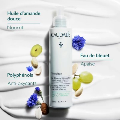 CAUDALIE VINOCLEAN LAIT D'AMANDE DEMAQUILLANT 200ML