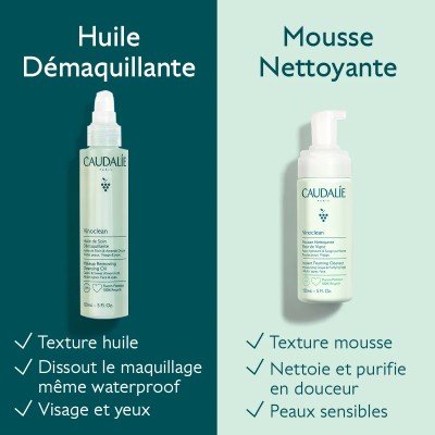 CAUDALIE VINOCLEAN HUILE DE SOIN DEMAQUILLANTE 150ML