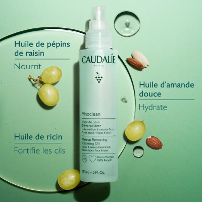 CAUDALIE VINOCLEAN HUILE DE SOIN DEMAQUILLANTE 150ML