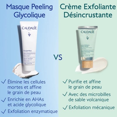 CAUDALIE VINOPERFECT MASQUE PEELING GLYCOLIQUE 75ML
