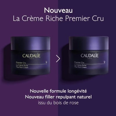 CAUDALIE PREMIER CRU LA CREME RICHE ANTI-AGE RECHARGE 50ML